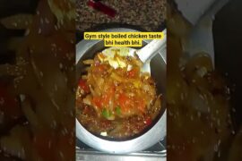 Gym Style Boiled Chicken Taste Bhi Aur Healthy Bhi. #viralvideo #shortsfeed #cooking