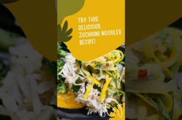 Healthy eating never looked so good! Zucchini noodles + rice bowl =pure perfection  #shorts