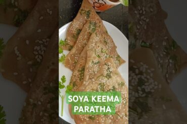 Easy and Healthy Soya Keema Paratha Recipe/ Protein-Packed Breakfast/How to make Soya Stuff Paratha