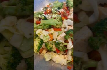 Tofu Stir Fry with Vegetables in a Oyster Sauce | fast, simple, healthy meal.#food #cooking #shorts