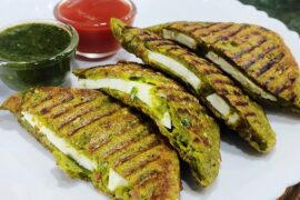 Healthy Moong Paneer Sandwich Without Bread | Paneer Moong Toast | Sehri Recipe | Weight Loss Recipe