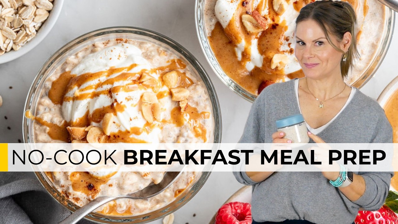 MAKE-AHEAD PEANUT BUTTER OVERNIGHT OATS | My Favorite Healthy Breakfast Hack MAKE-AHEAD PEANUT BUTTER OVERNIGHT OATS | My Favorite Healthy Breakfast Hack