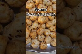 Roasted Masala Makhana Recipe|5 Min Healthy Weight Loss Snack#weightloss#healthyeating #telugushorts