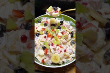 Ramadan Special Cream Fruit Chaat #easy#recipe #fruit#chaat#shortvedio