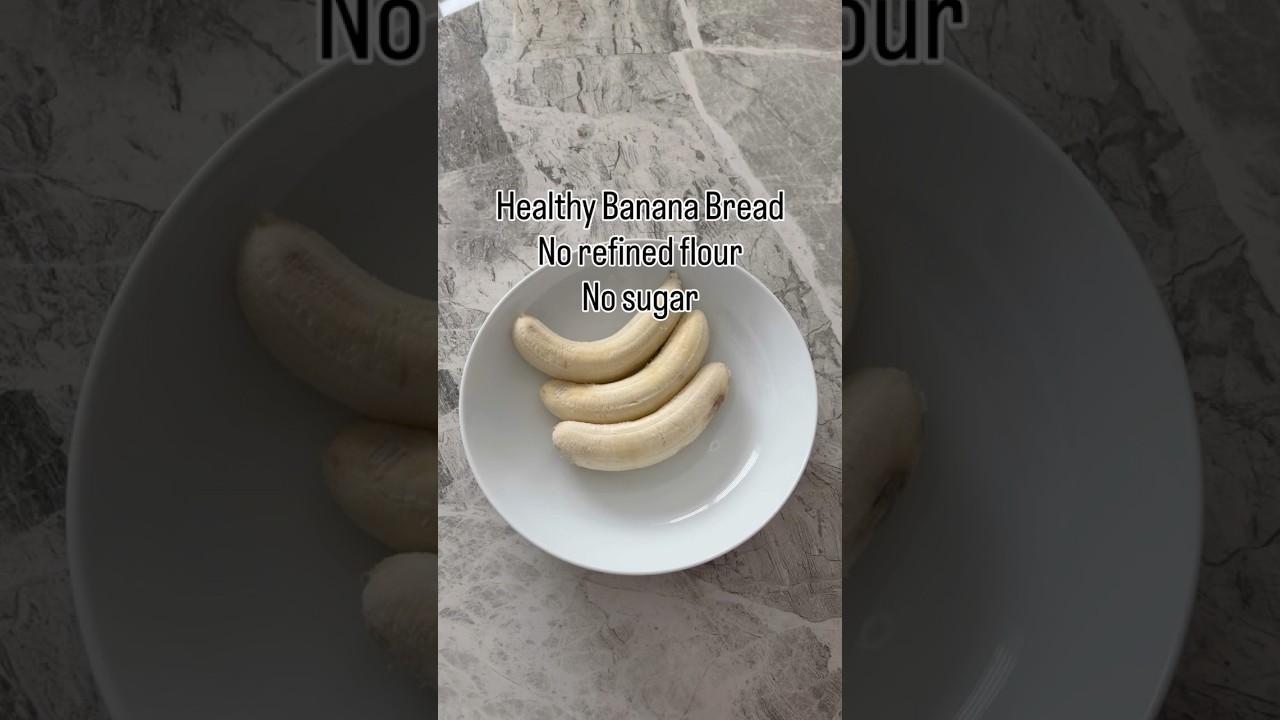 Healthy banana bread. No refined flour, no Sugar. Guilt free! #shorts Healthy banana bread. No refined flour, no Sugar. Guilt free! #shorts