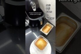 Making Soft Suji Cakes in Airfryer #shortsfeed