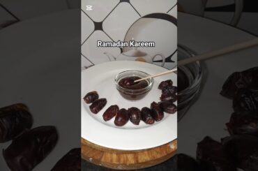 healthier Iftar snacks recipe| stuffed chocolate dates #shorts.