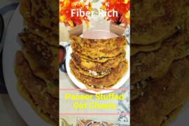 Weight Loss Special Paneer Stuffed Oats Cheela | Fiber Rich Diet Recipe #shorts #viral #recipe