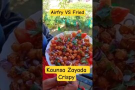 Airfryer vs Deep Fried Chole | Crispy Chana Comparison | Healthy Snack Recipe | Oil Free vs Fried