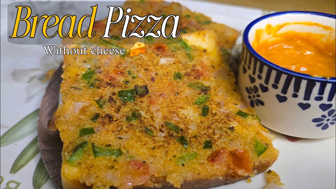 Best Breakfast Recipe: Healthy & Quick Sooji Bread Pizza | No Cheese Recipe Best Breakfast Recipe: Healthy & Quick Sooji Bread Pizza | No Cheese Recipe