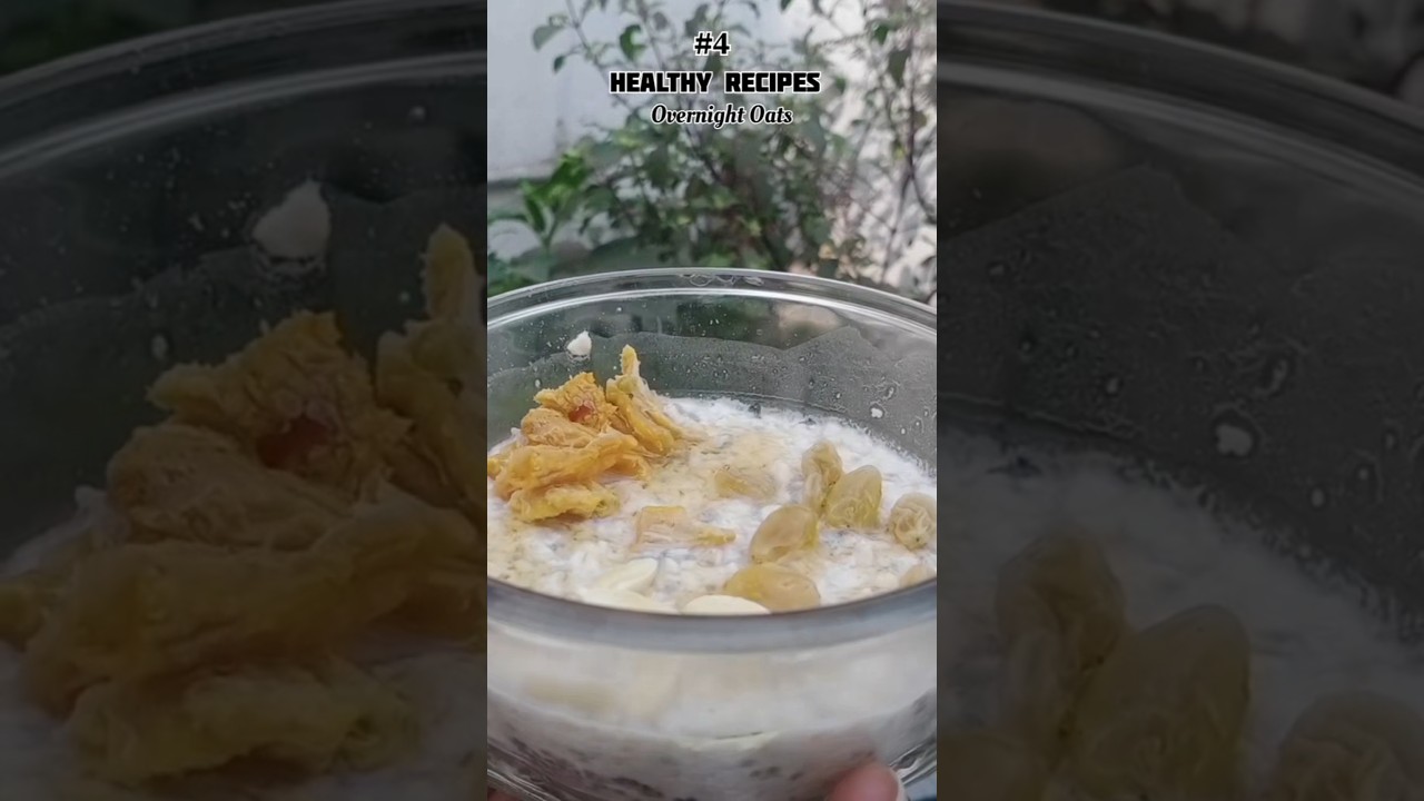 Day 4/7 Healthy Breakfast Recipe | Overnight Oats #shorts #weightloss #ytshorts #theshubhbites Day 4/7 Healthy Breakfast Recipe | Overnight Oats #shorts #weightloss #ytshorts #theshubhbites