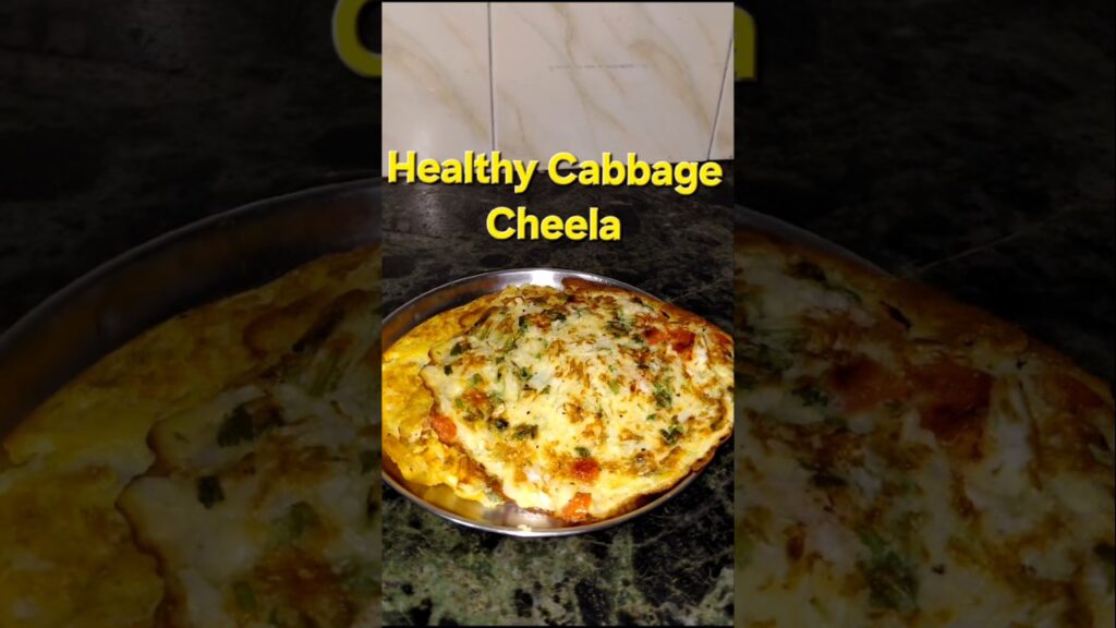 Cabbage Chilla Recipe | Besan Ka Chilla | Healthy Breakfast Recipes #shorts #besanchilla #food #fyp