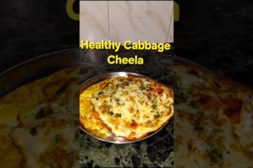 Cabbage Chilla Recipe | Besan Ka Chilla | Healthy Breakfast Recipes #shorts #besanchilla #food #fyp
