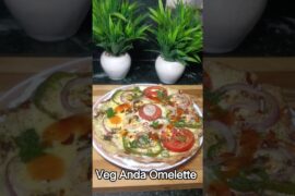 Veg Anda Omelette | Vegetable Egg Omelette | Quick Breakfast Recipe #shorts #asmr #Omelette