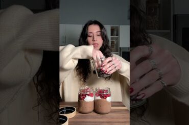 Chocolate protein chia seed pudding! #healthyfood #healthyrecipes #mealprep