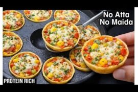 5 Minutes High Protein Pizza Bites | Healthy Kids Lunchbox Ideas | Tiffin Recipes | Breakfast Recipe