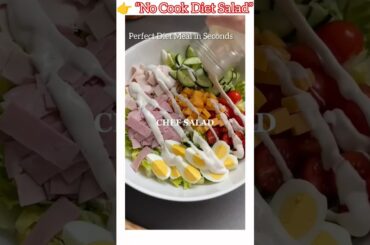 Healthy Salad in 30 Seconds | Quick No-Cook Diet Recipe#food # shorts#recipe #youtube #healthylife#