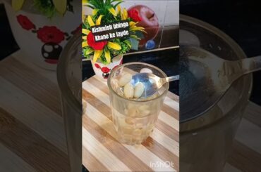 kishmish bhingo khane ke fayde by gym coatch nitesh soni # shorts