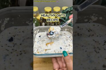 Overnight Oats & Chia seeds #healthybreakfast #highprotein #highfiber #breakfast #shorts