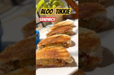 Aloo tikkie sandwich #shorts #viral #shortsfeed