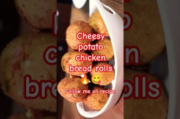 Trending recipe of cheese potato  bread rolls #shorts #recipe #potato  #viral #trending #shortsfeed