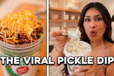 OVER 100G Protein?! My Version of the Viral Pickle Dip!