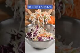 Healthy Coleslaw Recipe (No Mayo & Low Calorie) Fast & Fresh Cabbage Salad #shorts