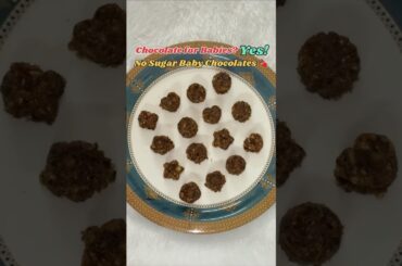 No Sugar Chocolate Recipe for Kids | Healthy Toddler Treats | Baby Safe Chocolate #chocolate