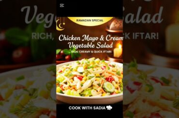 Ramadan Special Chicken Vegetable Salad | Healthy & Quick Iftar Recipe #cookwithsadia