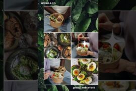 Green and White Modern Healthy Salad Recipe Pinterest Pin