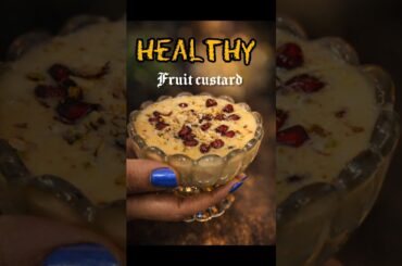 Day 7/365 -Healthy Fruit Custard for Weight Loss |easy recipe |5min Healthy Dessert| #shorts #viral