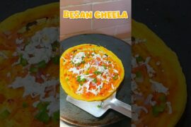 Healthy Besan Cheela Recipe | Easy Gram Flour Chilla for Breakfast |#shorts #trendingshorts #cooking