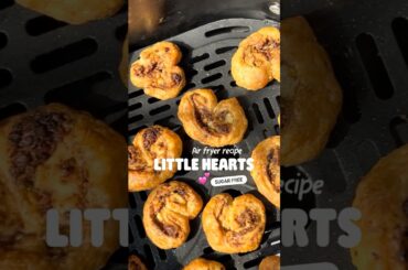 Diabetic Friendly Indian Dessert | Air Fryer Puff Pastry Hearts (suger free)