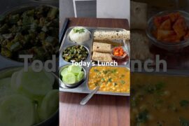 Healthy Lunch Jain Thali #lunchideas #indianfood #viralvideo  #shorts