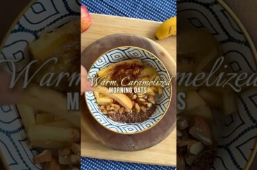 Caramelized Banana & Apple Oatmeal | Healthy Breakfast Recipe #OatmealRecipe#BreakfastIdeas