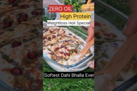 Zero Oil Dahi Bhalla / Vada.. super soft, high protein, recipe #shorts #shortsfeed #food #recipe #yt