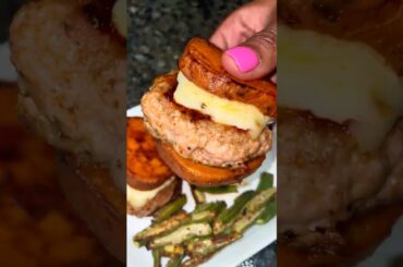 Sweet Potato Turkey Sliders #sliders #sweetpotato #cooking #healthy #viral #foodie #recipe #shorts