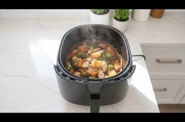 15 Minute Air Fryer Chicken & Broccoli Salad | Quick Healthy Dinner Idea