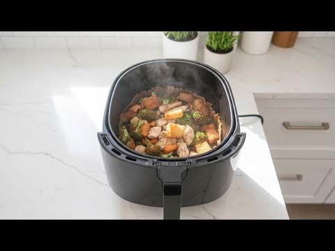 15 Minute Air Fryer Chicken & Broccoli Salad | Quick Healthy Dinner Idea 15 Minute Air Fryer Chicken & Broccoli Salad | Quick Healthy Dinner Idea
