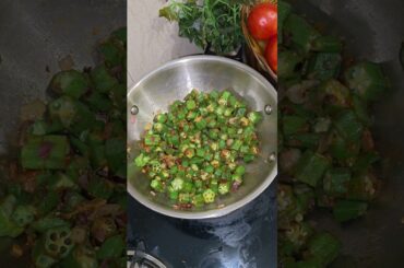 #bhendi fry #kurkurit bhendichi bhaji #bhindi recipe #cooking #healthy #lunch #dinner #youtube short