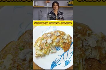 Priyanka Chopra favourite recipe of Mushroom stuffed omelette #shortvideo #shortsfeed #egg #omelette