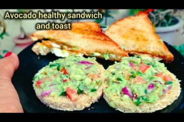 Avocado  healthy sandwich and toast specially for kids #live #healthy breakfast #avocado