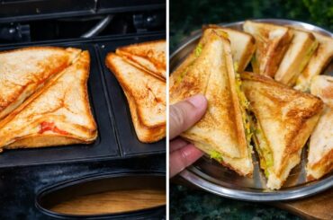 New Style Veg Sandwich Recipe | Crispy & Tasty Street Style Veg Sandwich at Home