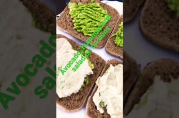 Soft brown thins with avocado, hummus and salad