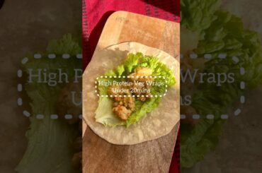 High protein veg wrap ideas under 20minutes healthy office lunch #shruti.nourish