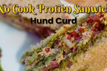 5 Min High Protein Sandwich | No Cook Healthy Recipe #shorts #shorts #hungcurd