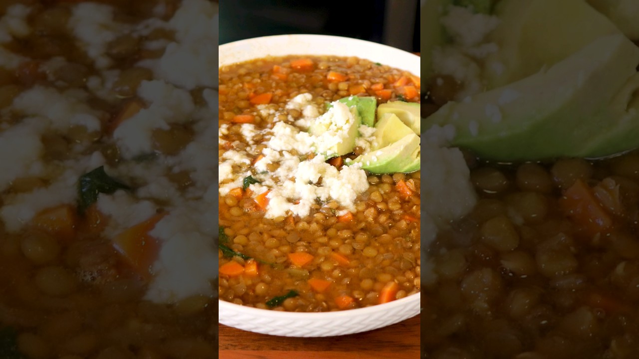 My husband loves this Lentil Soup Recipe Delicious and Healthy! Sopa de Lentejas #shorts My husband loves this Lentil Soup Recipe Delicious and Healthy! Sopa de Lentejas #shorts