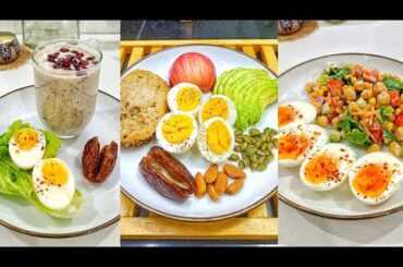 5 Different healthy & high protein breakfast ideas.