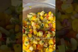 Butter Sweet Corn Salad Recipe | Easy & Healthy Sweet Corn Chaat | 5 Min Snack Recipe #shorts