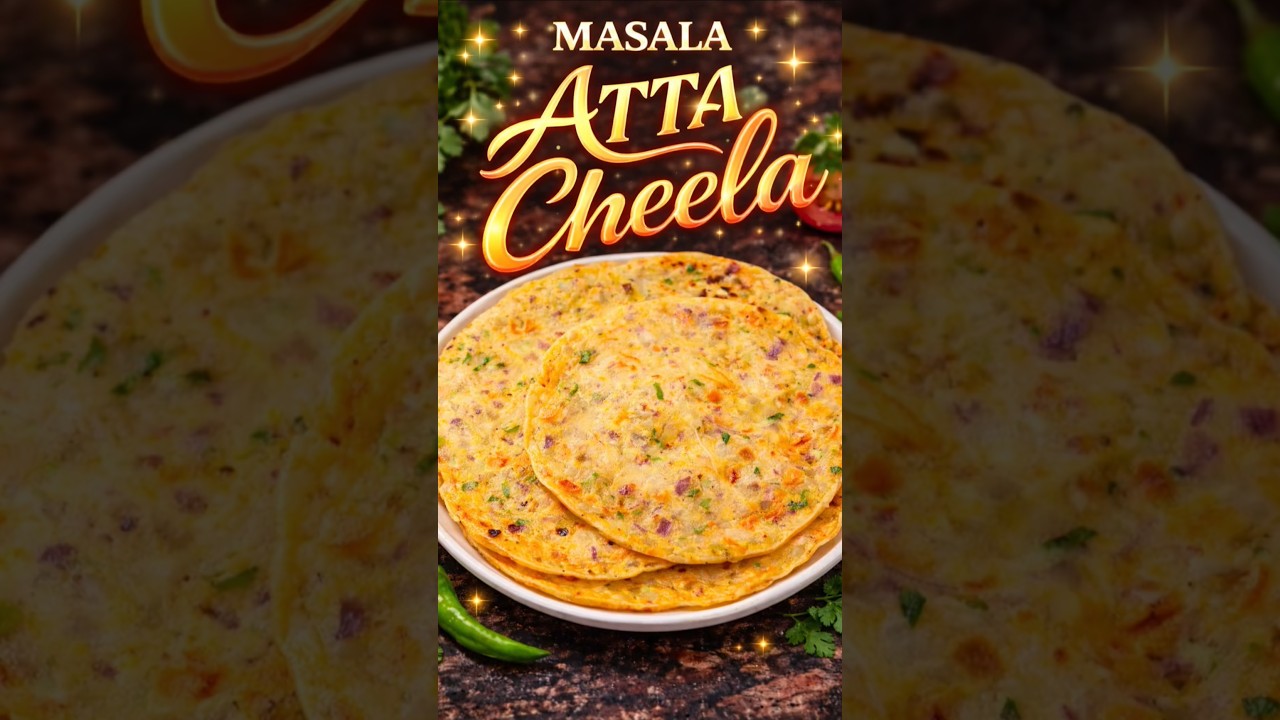 MASALA ATTA CHEELA | Healthy Breakfast Recipe#trending #viral #food #shorts #youtubeshorts #cooking MASALA ATTA CHEELA | Healthy Breakfast Recipe#trending #viral #food #shorts #youtubeshorts #cooking